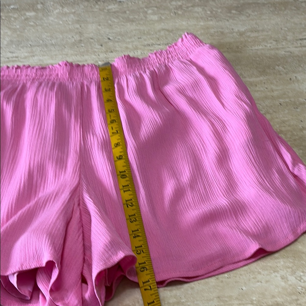 NWOT Boston Proper 2 Piece Pink Short Set with Elastic Waist - Picture 12 of 15